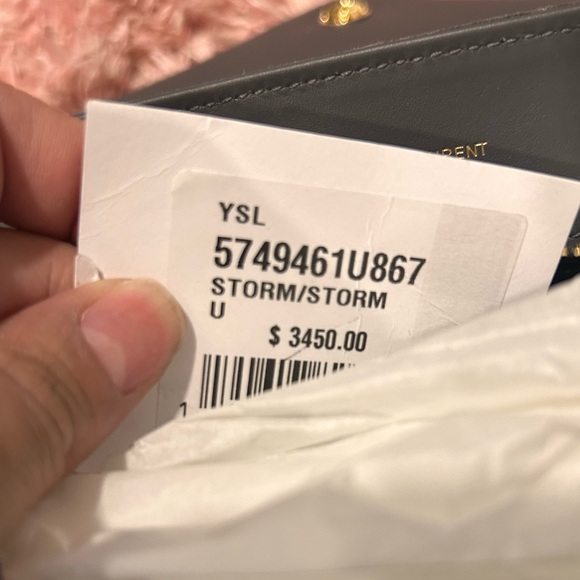 YSL NWt Medium Lou Matelassé Suede Shoulder bag - Picture 12 of 13